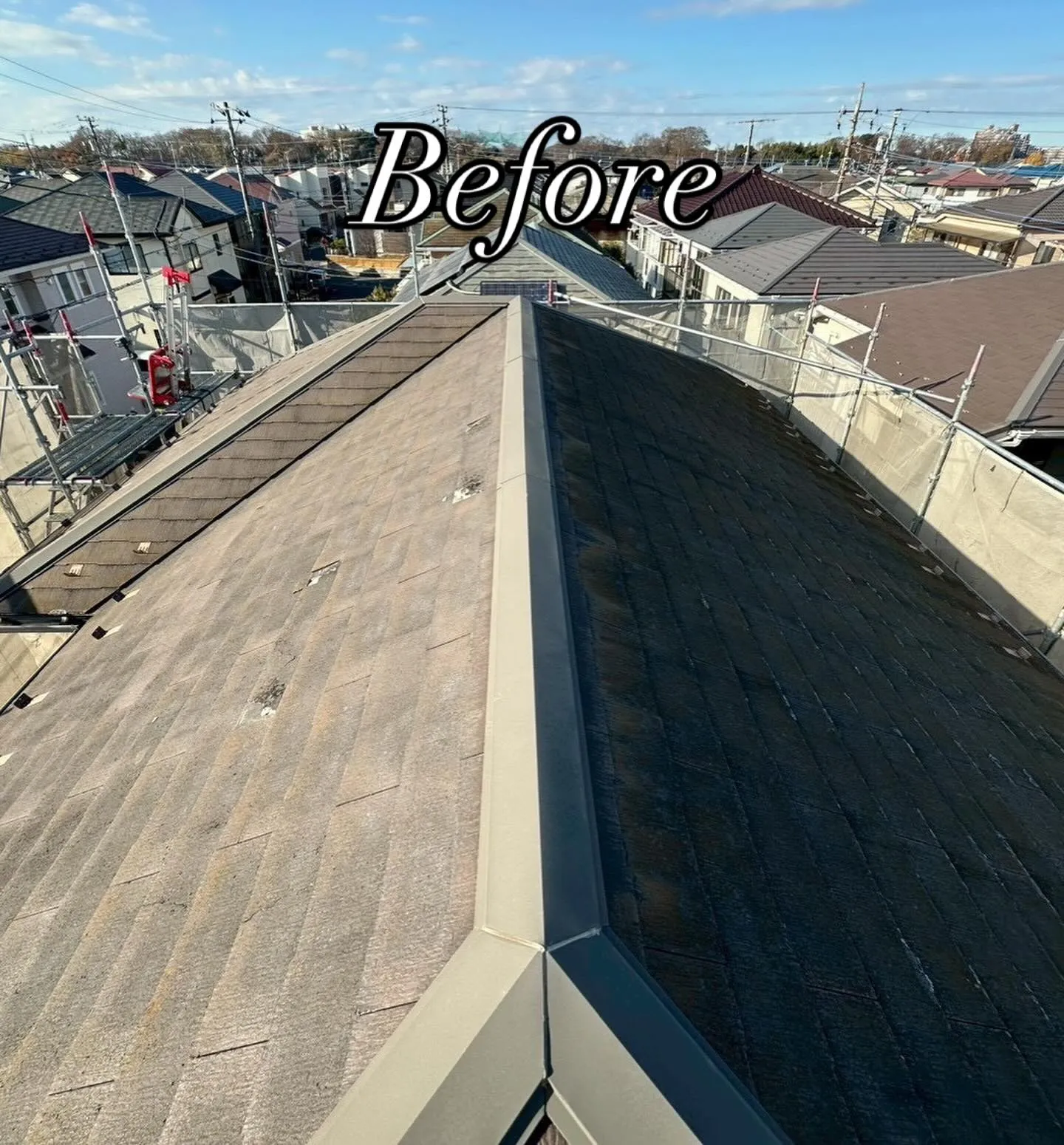 🏠施工事例🏠外壁塗装(無機)、屋根カバー(スーパーガルテクト...