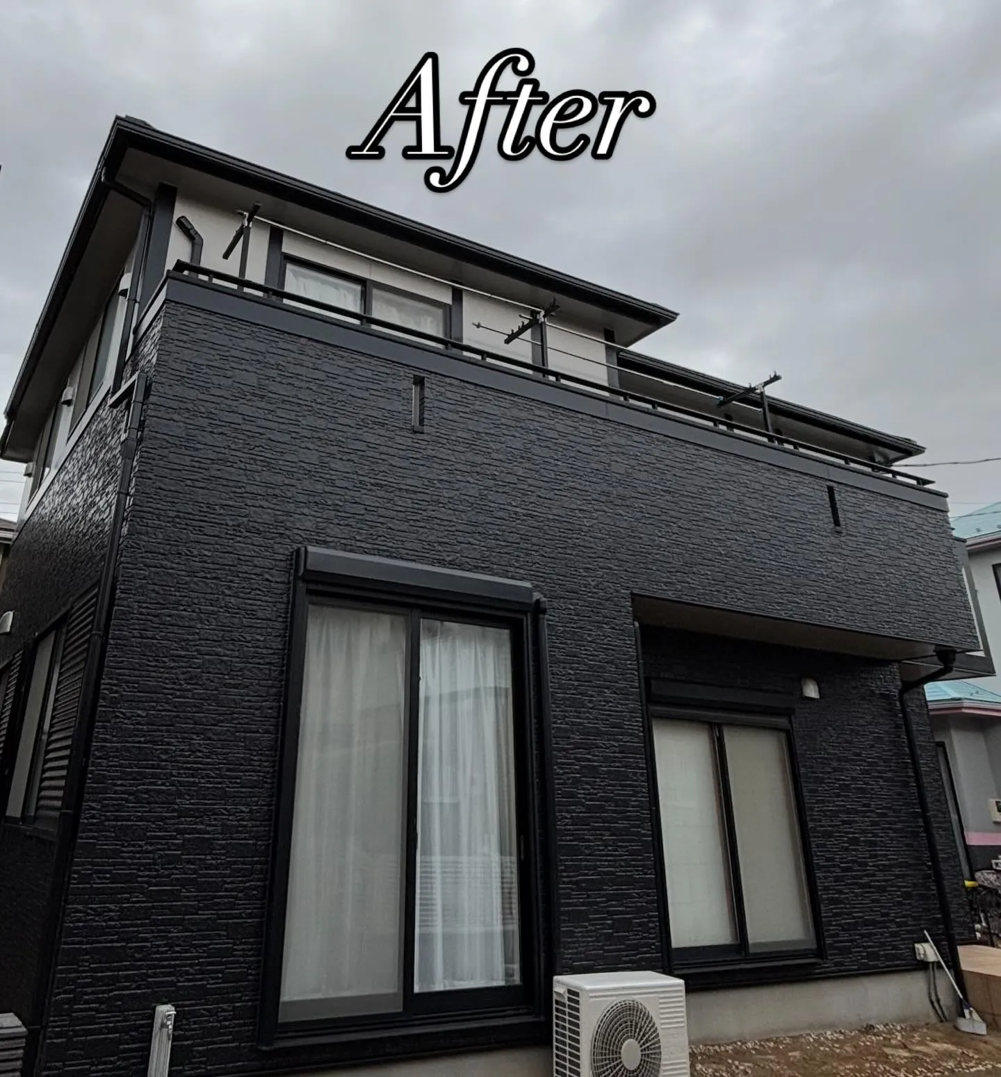 🏠施工事例🏠外壁塗装(無機)、屋根カバー(スーパーガルテクト...