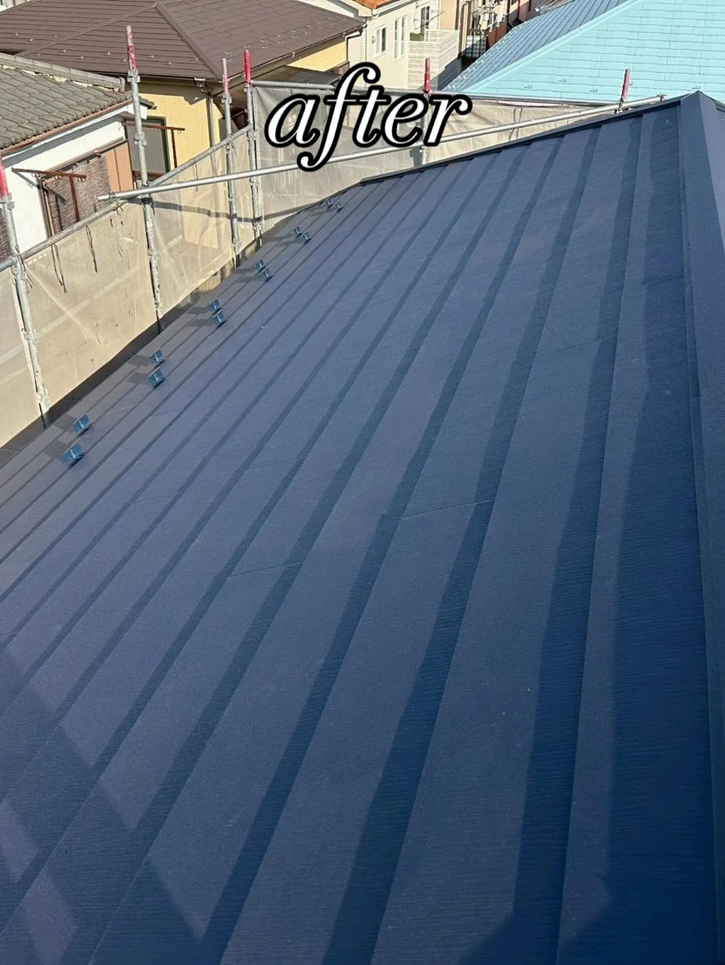 🏠施工事例🏠屋根カバー工事(スーパーガルテクト)